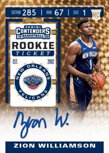 2019/20 Panini Contenders Basketball Hobby Box