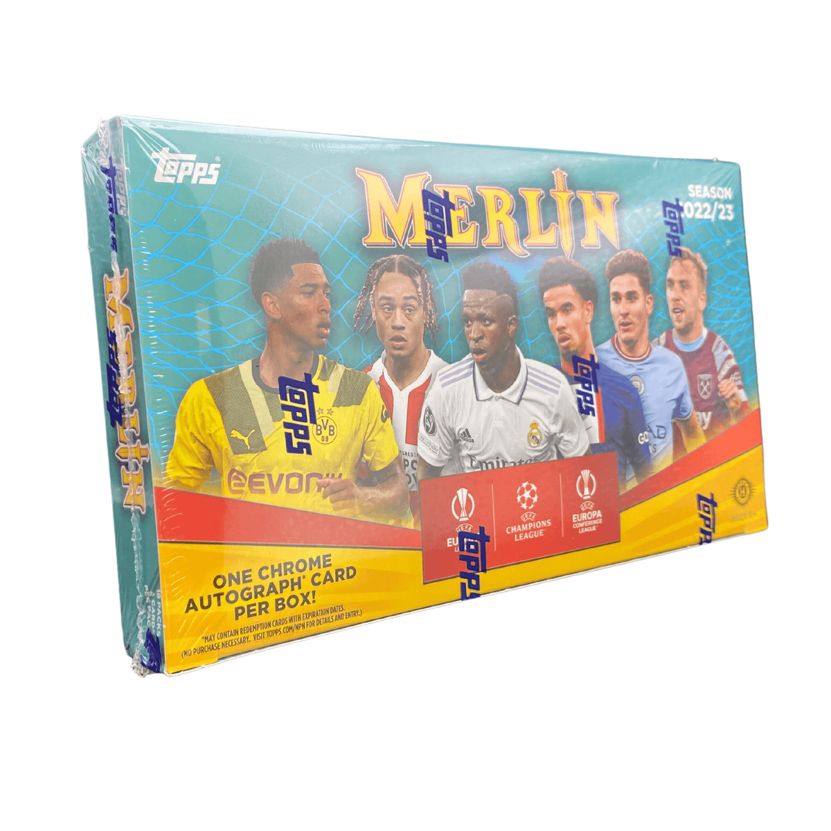 2022/23 Topps Merlin Chrome UEFA Club Competitions Soccer Hobby Box