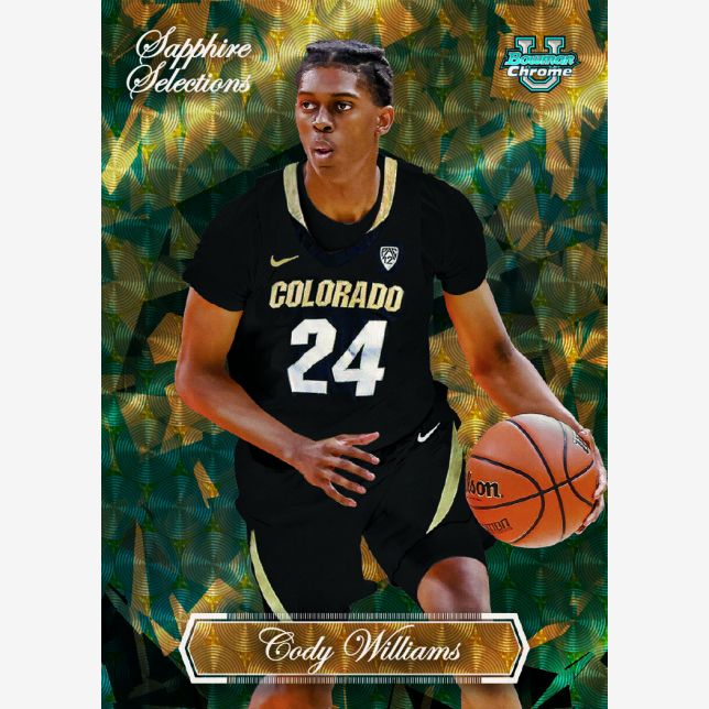 2023/24 Bowman University Chrome Basketball Sapphire Box