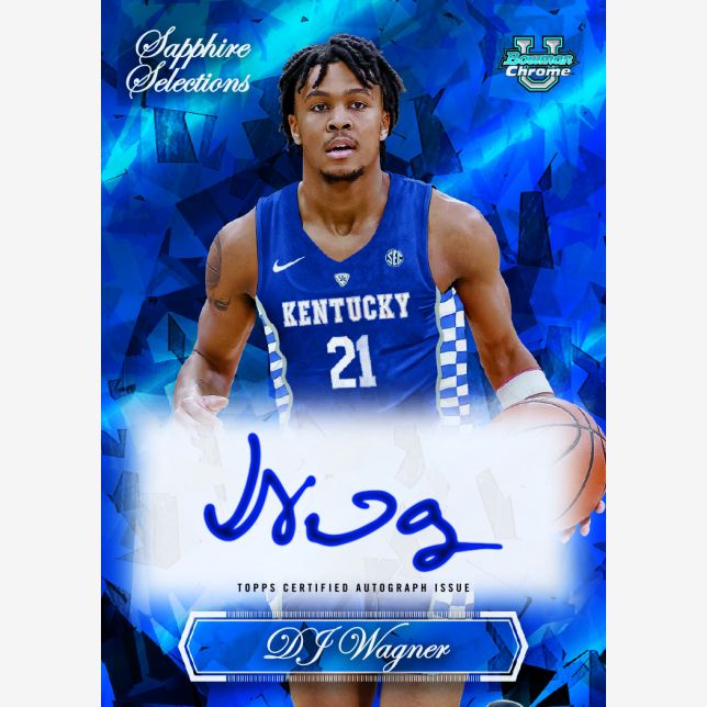 2023/24 Bowman University Chrome Basketball Sapphire Box