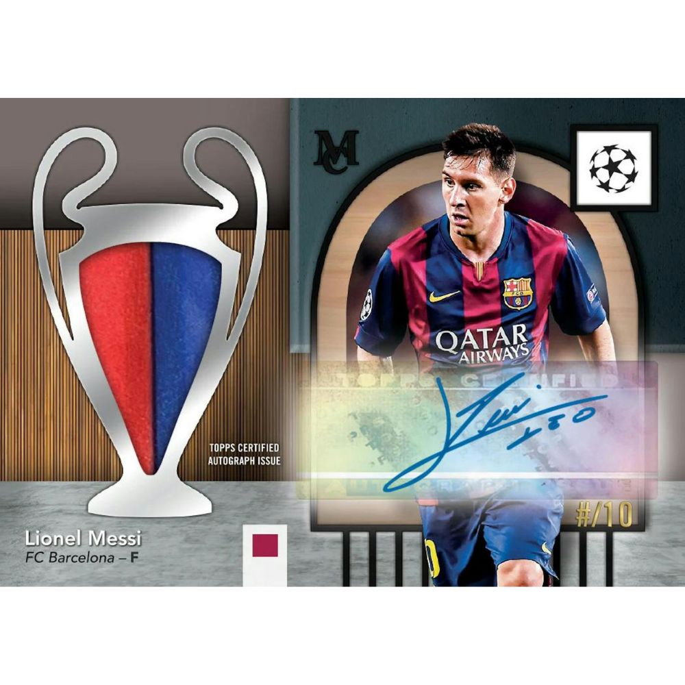 2024/25 Topps Museum Collection UEFA Club Competitions Soccer Hat Trick Box