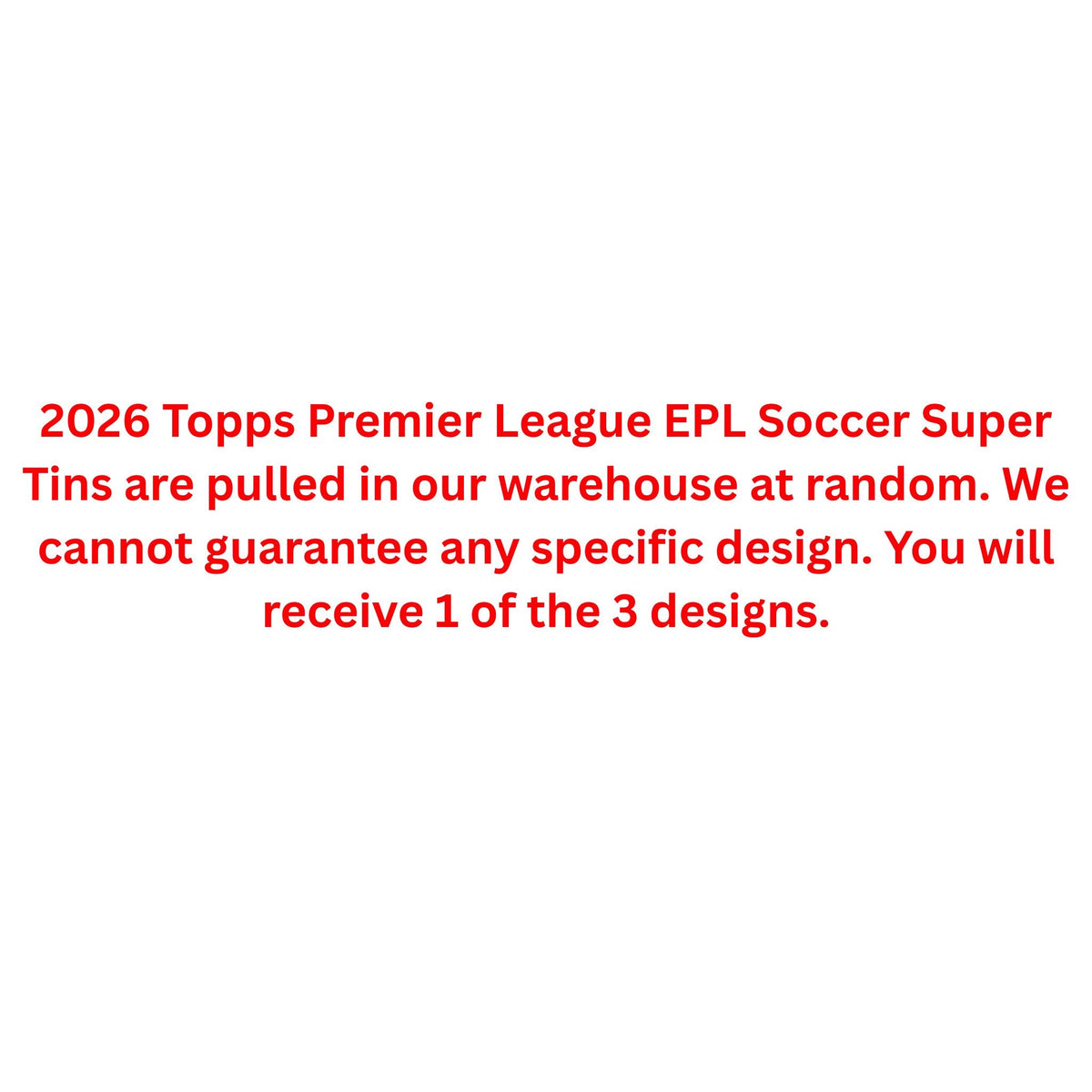 2026 Topps Premier League EPL Soccer Super Tin