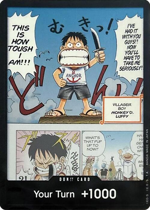 DON!! Card (Young Luffy) (Devil Fruits Collection Vol. 1) - - (One Piece Promotion Cards)