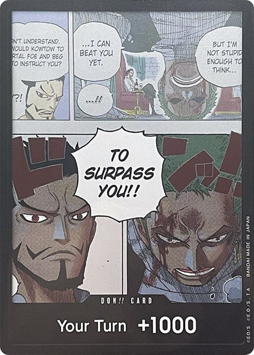 DON!! Card (Mihawk & Zoro) (Double Pack Set Vol. 3) - 3