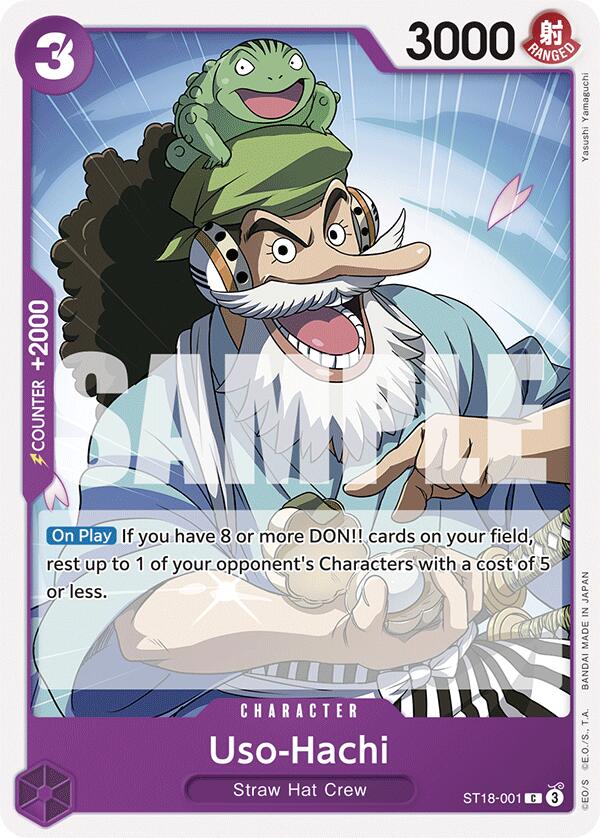 Uso-Hachi (ST18-001) - ST18-001 - (Starter Deck 18: PURPLE Monkey.D.Luffy)
