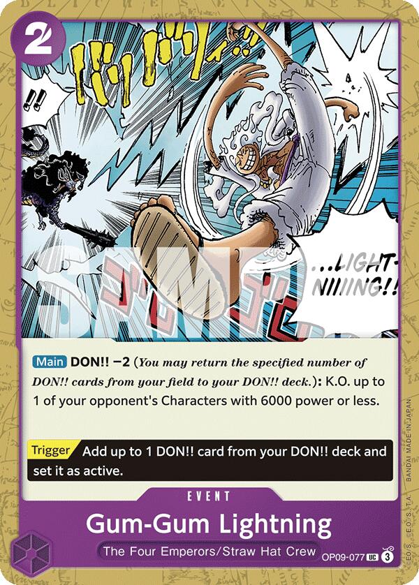 Gum-Gum Lightning - OP09-077 - (Emperors in the New World)