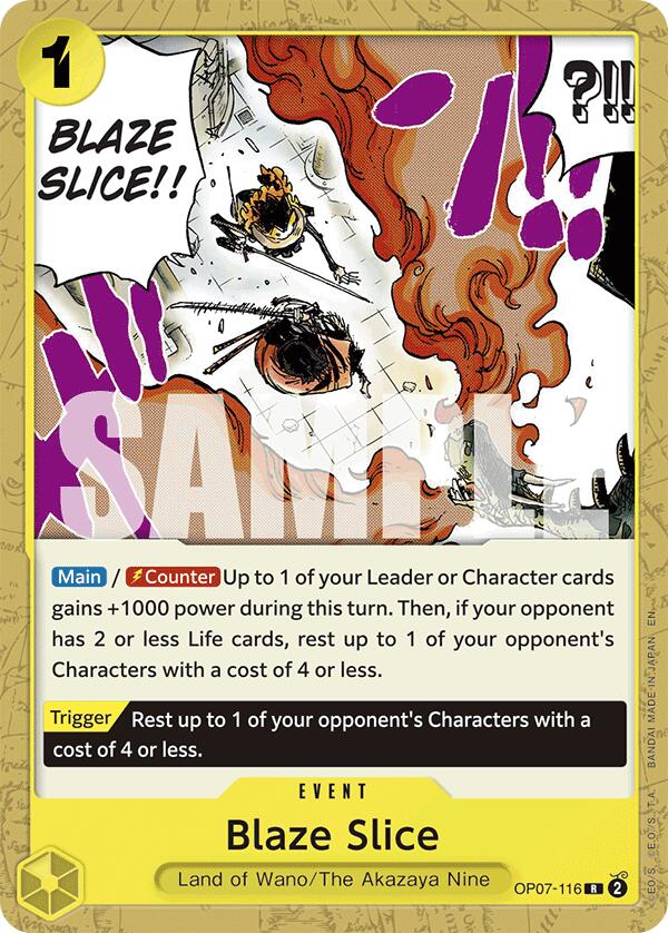 Blaze Slice (Reprint) - OP07-116