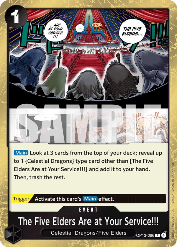 The Five Elders Are at Your Service!!! - OP13-096