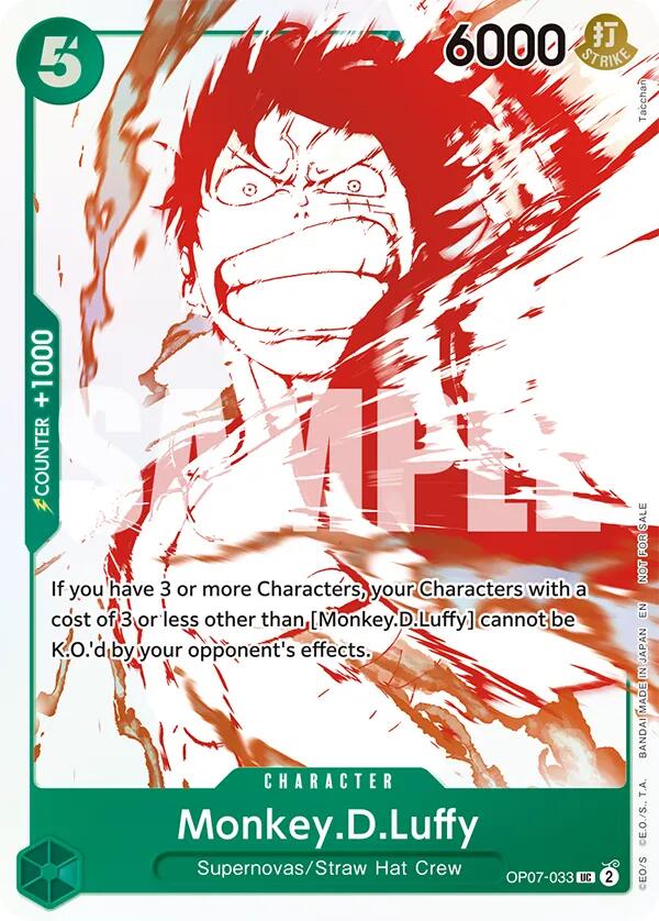 Monkey.D.Luffy - OP07-033 (3rd Anniversary Treasure Campaign Pack) - OP07-033