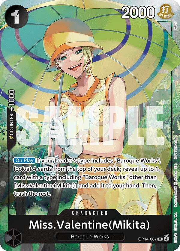 Miss.Valentine(Mikita) (Dash Pack) - OP14-087