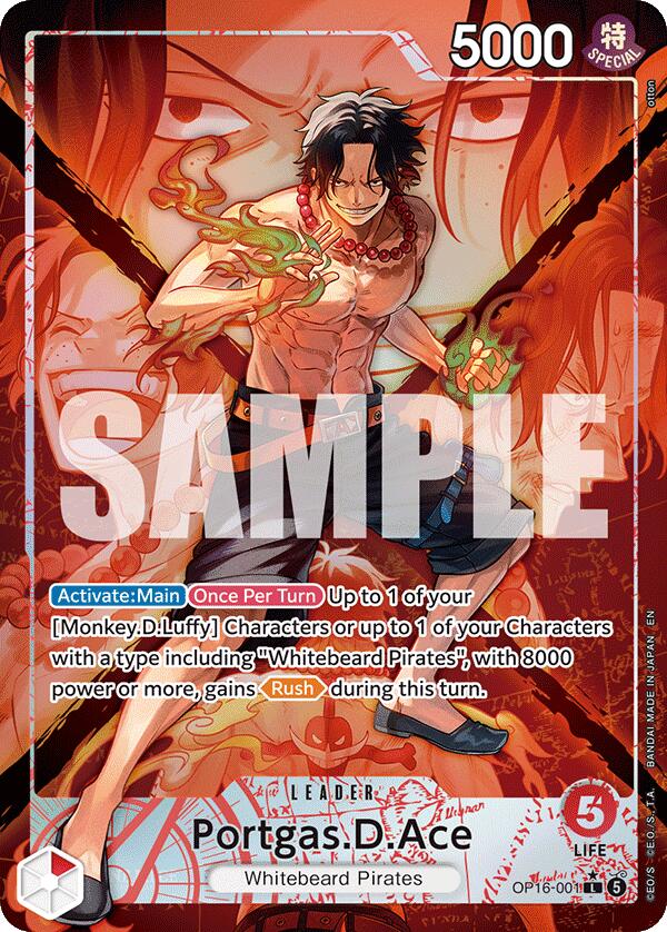 Portgas.D.Ace (001) (Alternate Art) - OP16-001