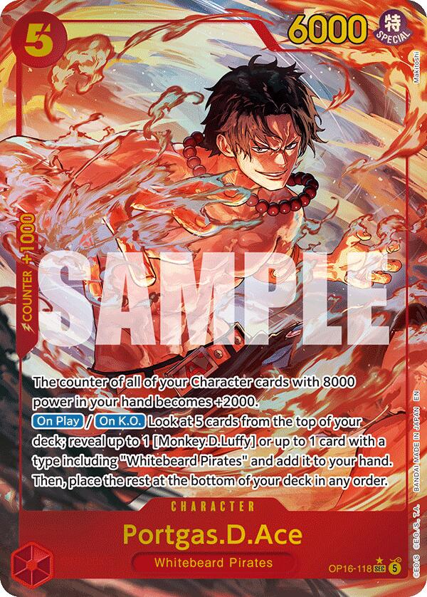 Portgas.D.Ace (118) (Alternate Art) - OP16-118