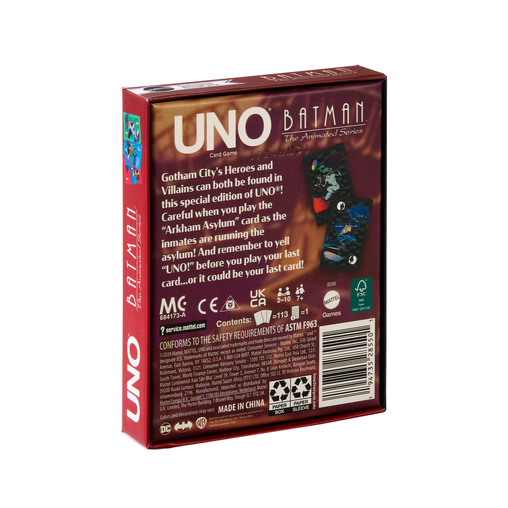 UNO Fandom Batman: The Animated Series Deck