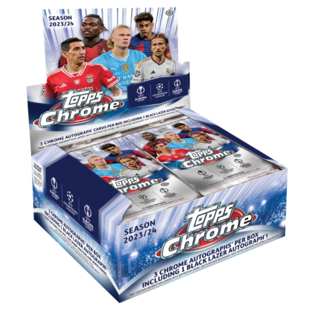 2023/24 Topps Chrome UEFA Club Competitions Soccer Jumbo Box