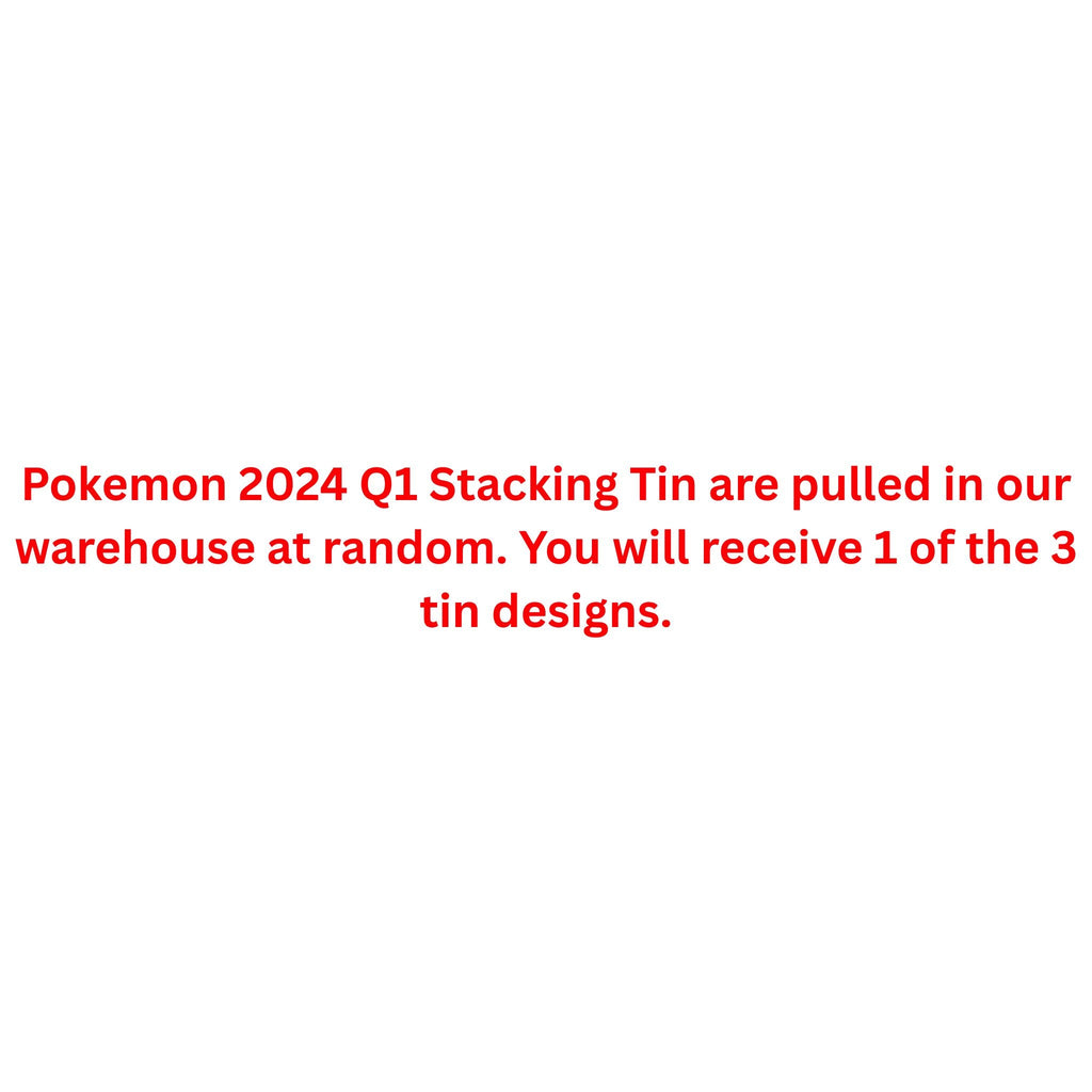 Pokemon 2024 Q1 Stacking Tin