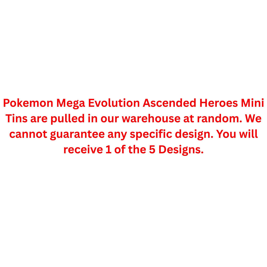 Pokemon Mega Evolution Ascended Heroes Mini Tin (Fall Sale)