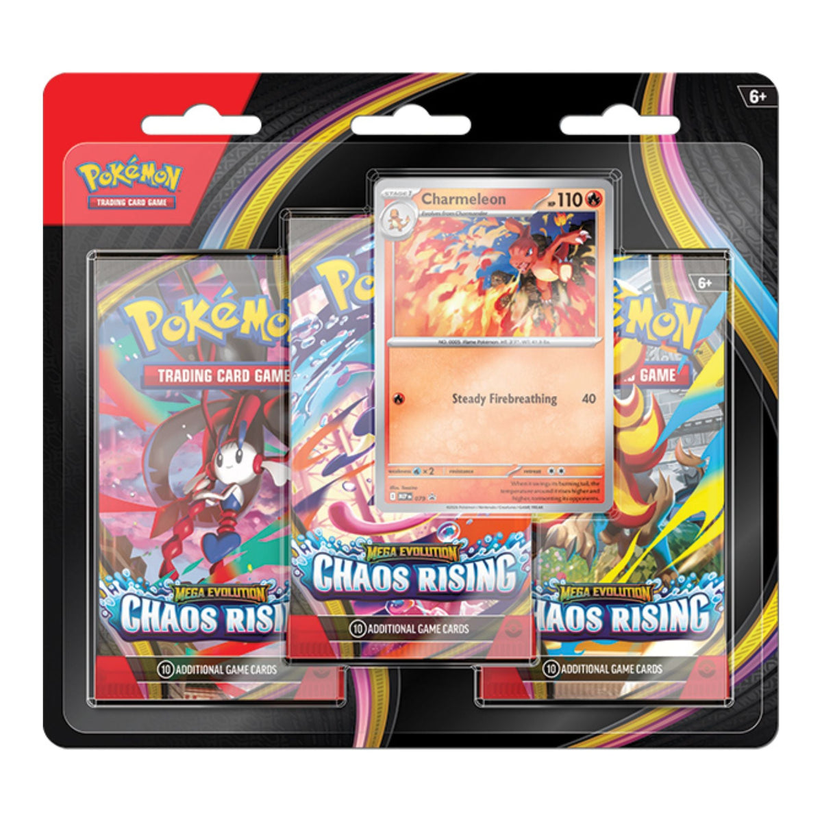 Pokemon Mega Evolution Chaos Rising 3-Pack Blister