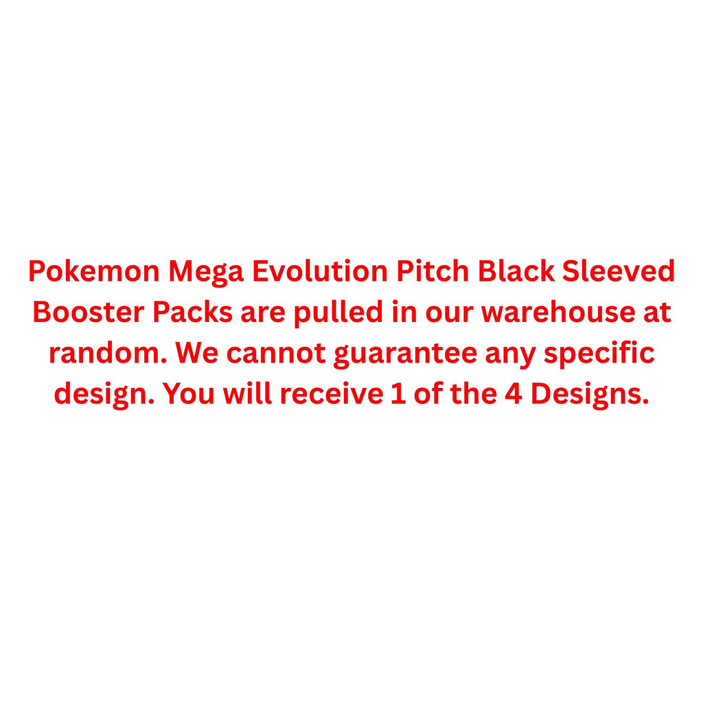 Pokemon Mega Evolution Pitch Black Sleeved Booster Pack