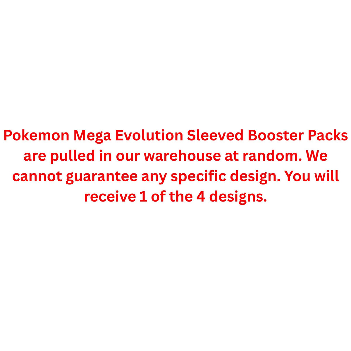 Pokemon Mega Evolution Sleeved Booster Pack