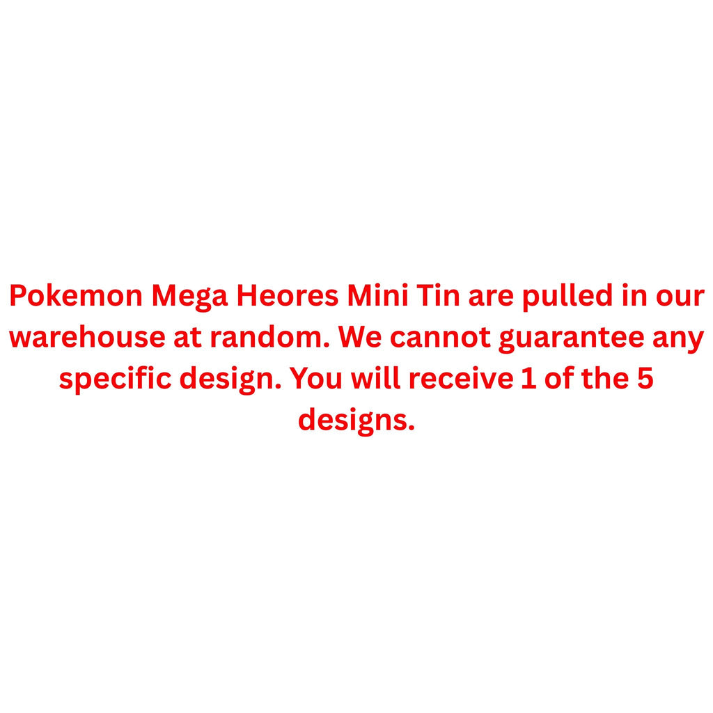 Pokemon Mega Heroes Mini Tin
