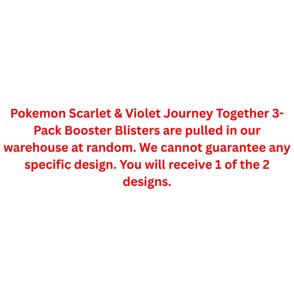 Pokemon Scarlet & Violet Journey Together 3-Pack Booster Blister