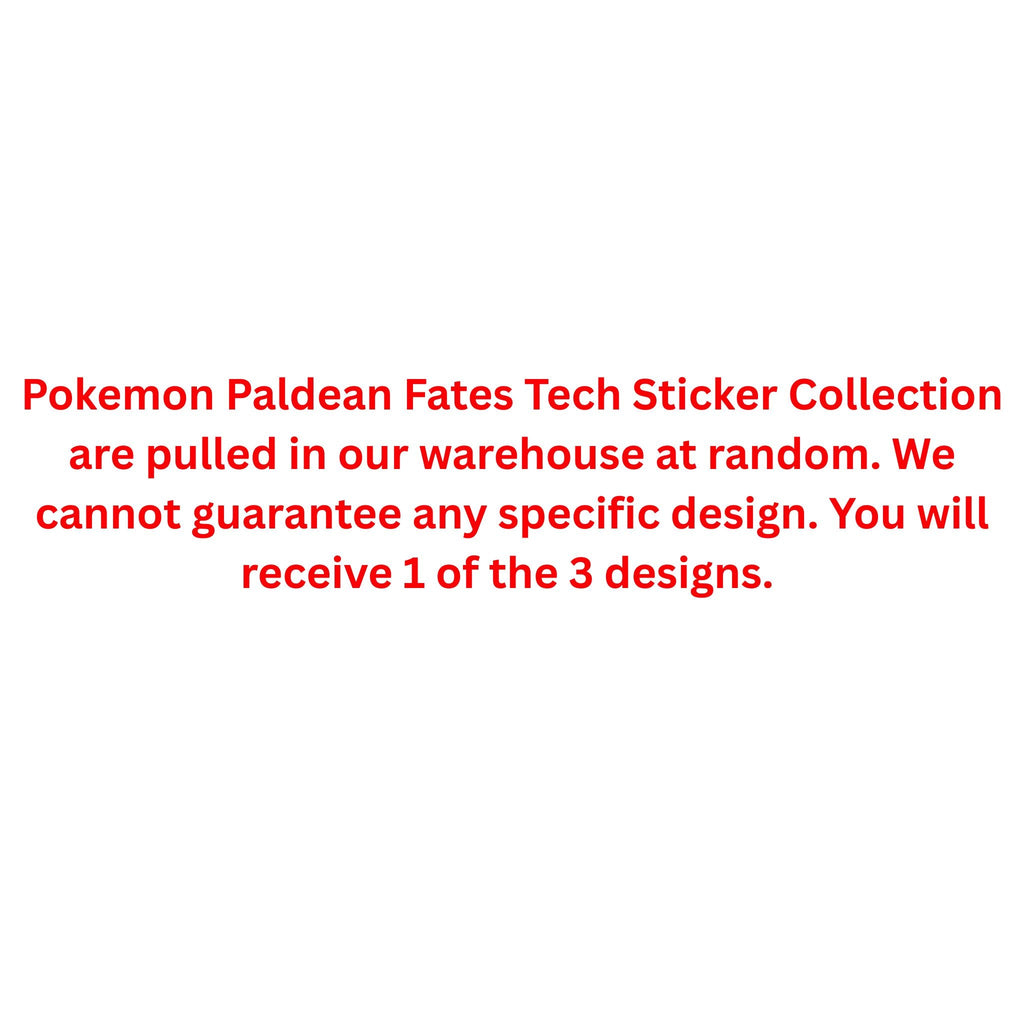Pokemon Scarlet & Violet Paldean Fates Tech Sticker Collection