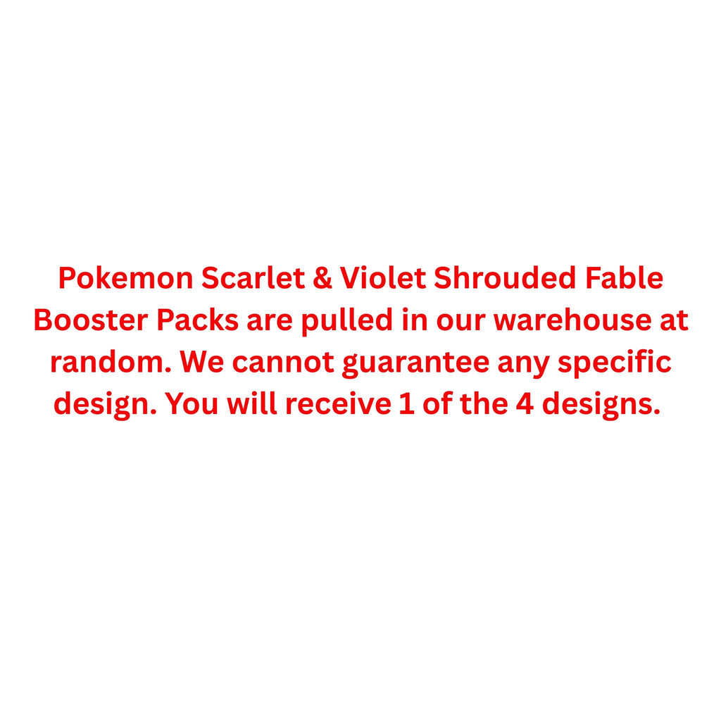 Pokemon Scarlet & Violet Shrouded Fable Booster Pack