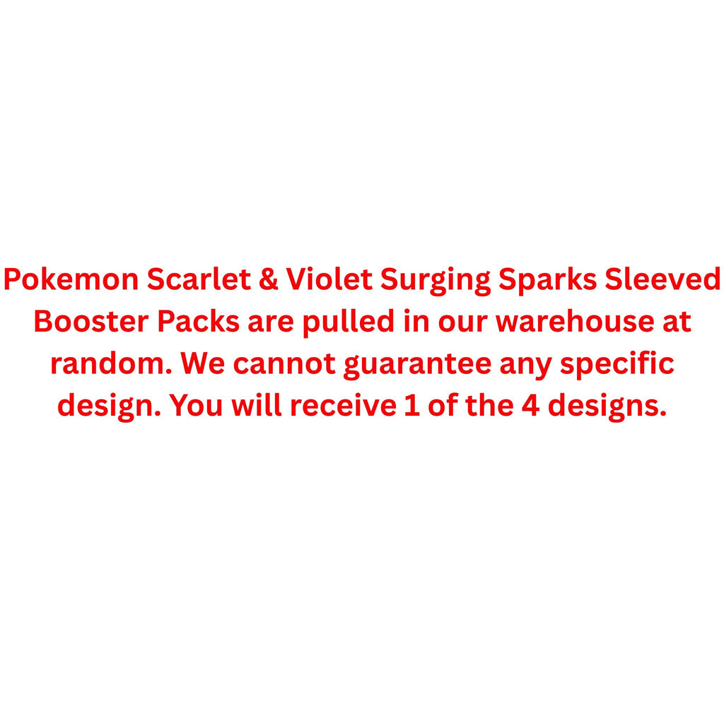Pokemon Scarlet & Violet Surging Sparks Sleeved Booster Pack