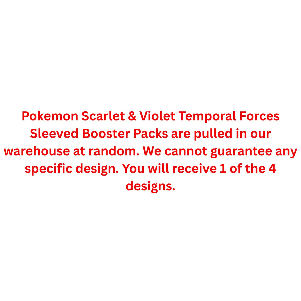 Pokemon Scarlet & Violet Temporal Forces Sleeved Booster Pack