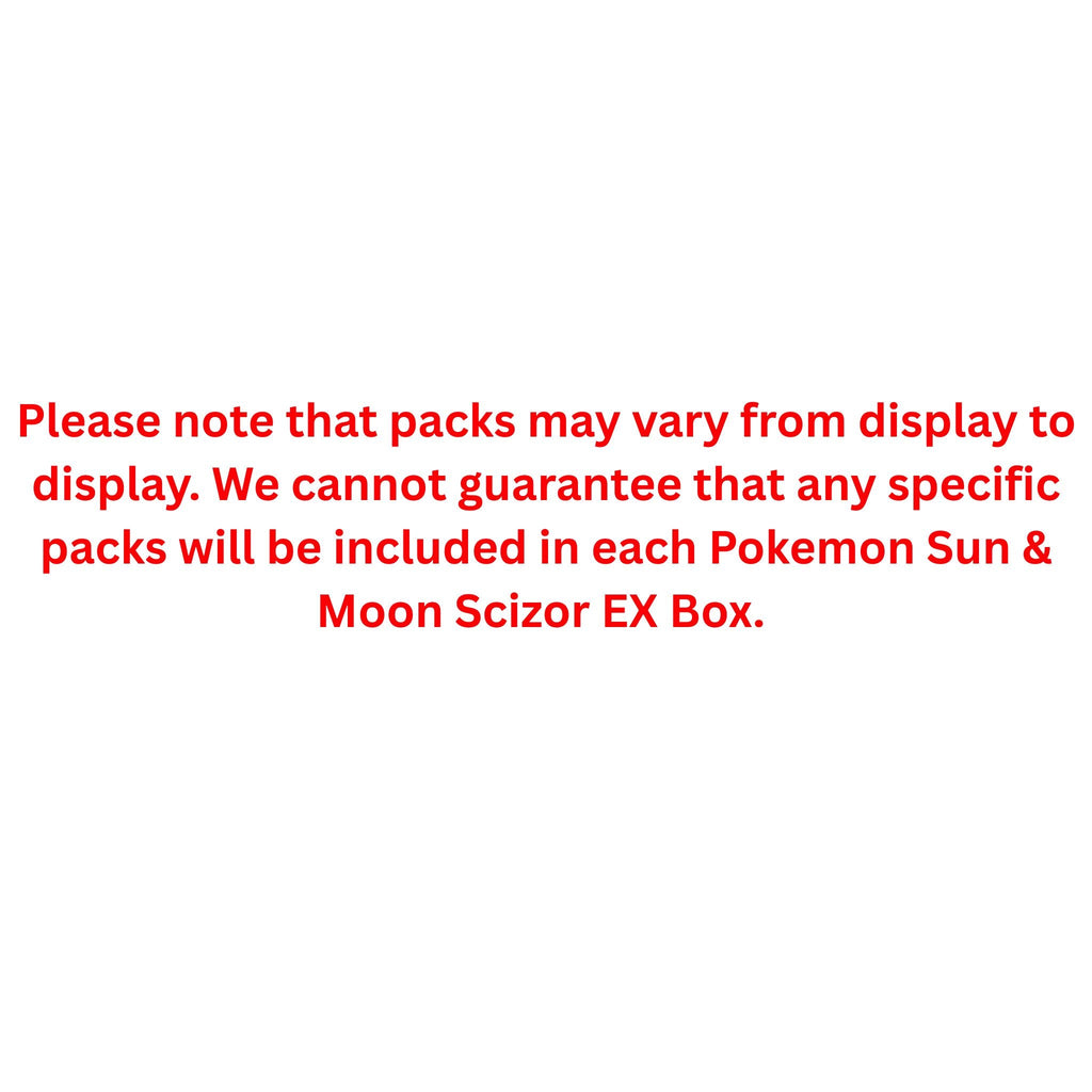 Pokemon Sun & Moon Scizor Ex Box