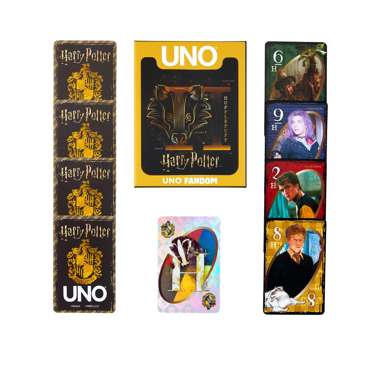 UNO Fandom Harry Potter Hufflepuff Game Deck