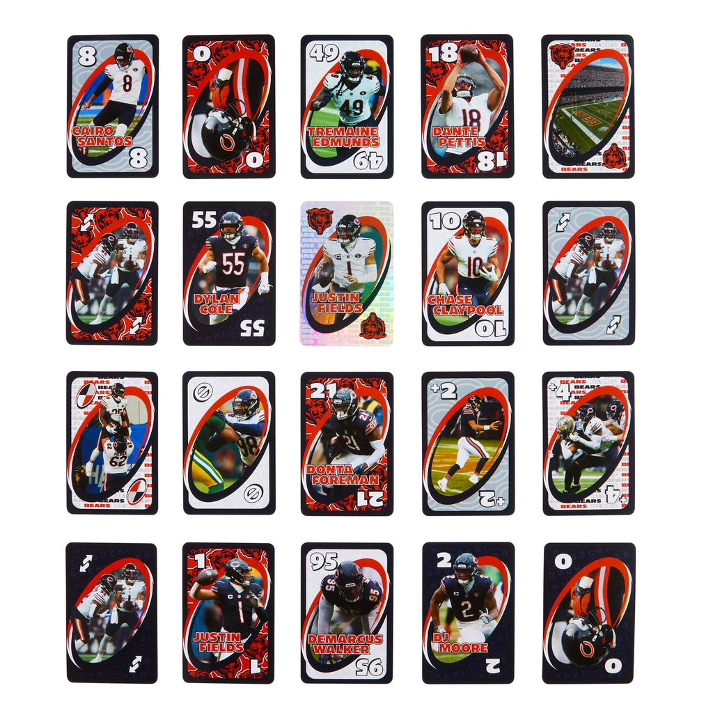 UNO Fandom NFL Chicago Bears Game Deck