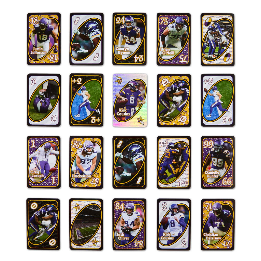 UNO Fandom NFL Minnesota Vikings Game Deck