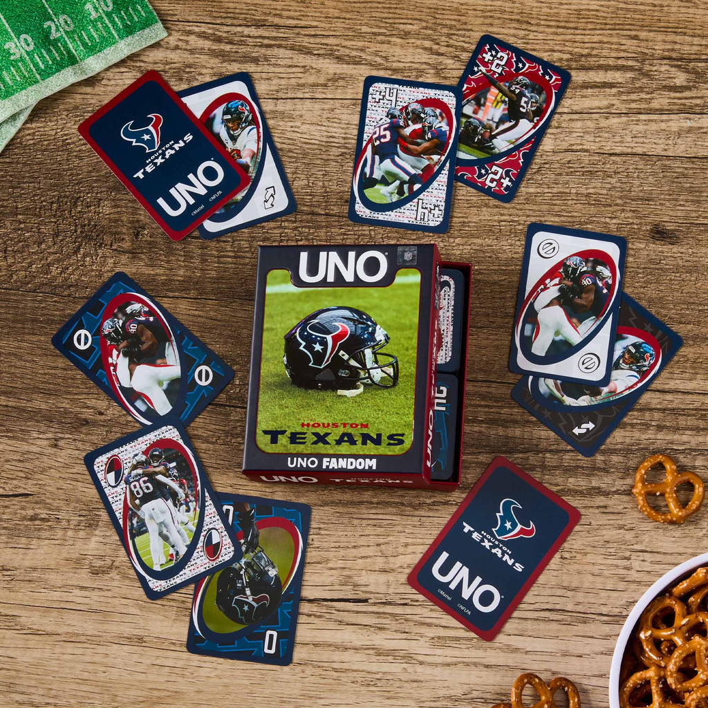 UNO Fandom NFL Houston Texans Game Deck