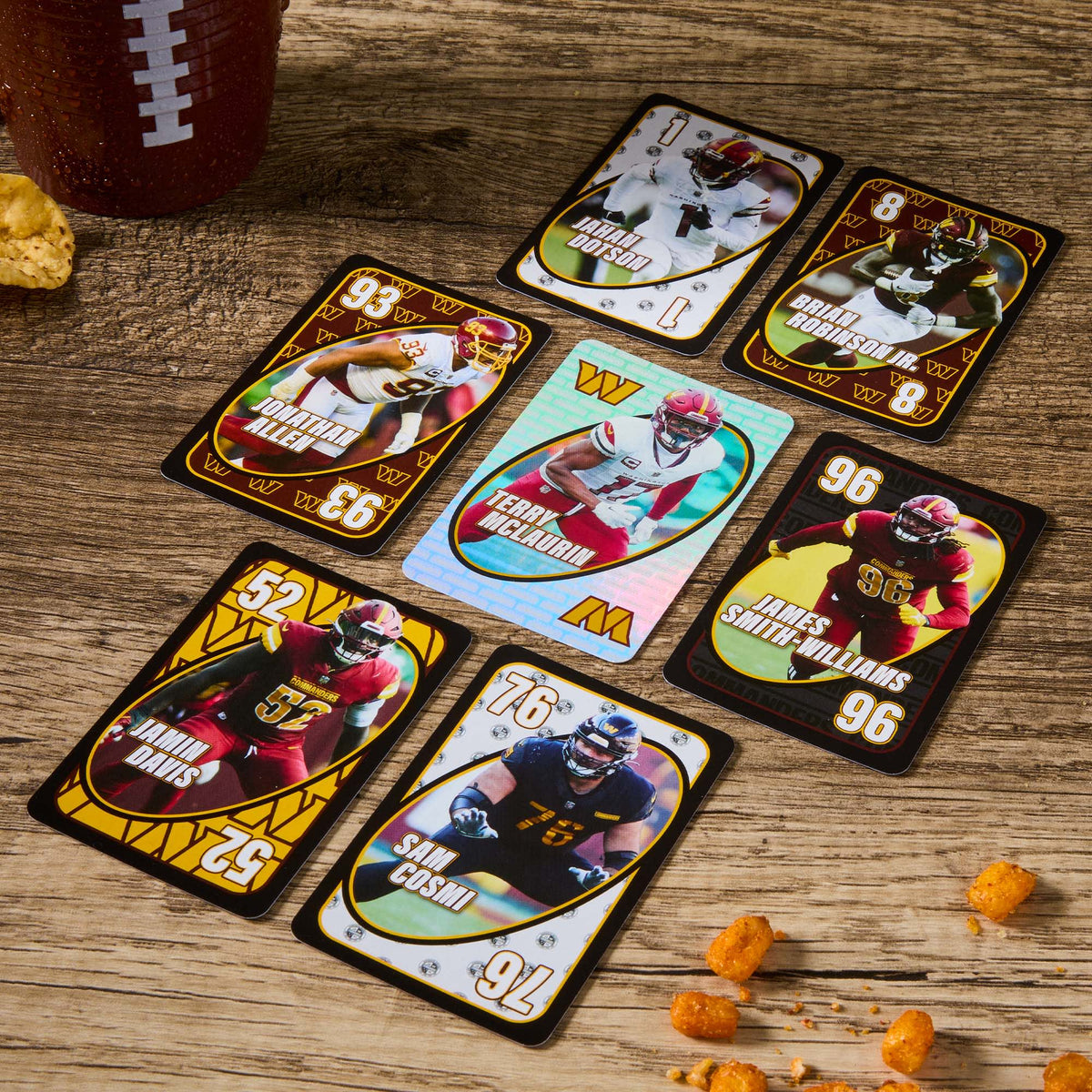 UNO Fandom NFL Washington Commanders Game Deck