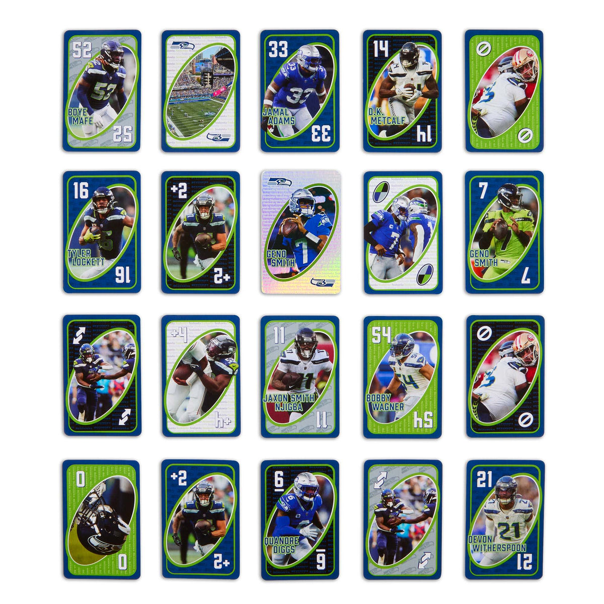 UNO Fandom NFL Seattle Seahawks Game Deck
