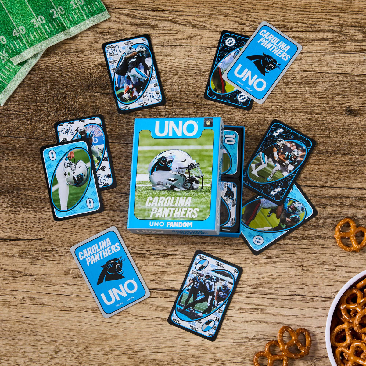 UNO Fandom NFL Carolina Panthers Game Deck