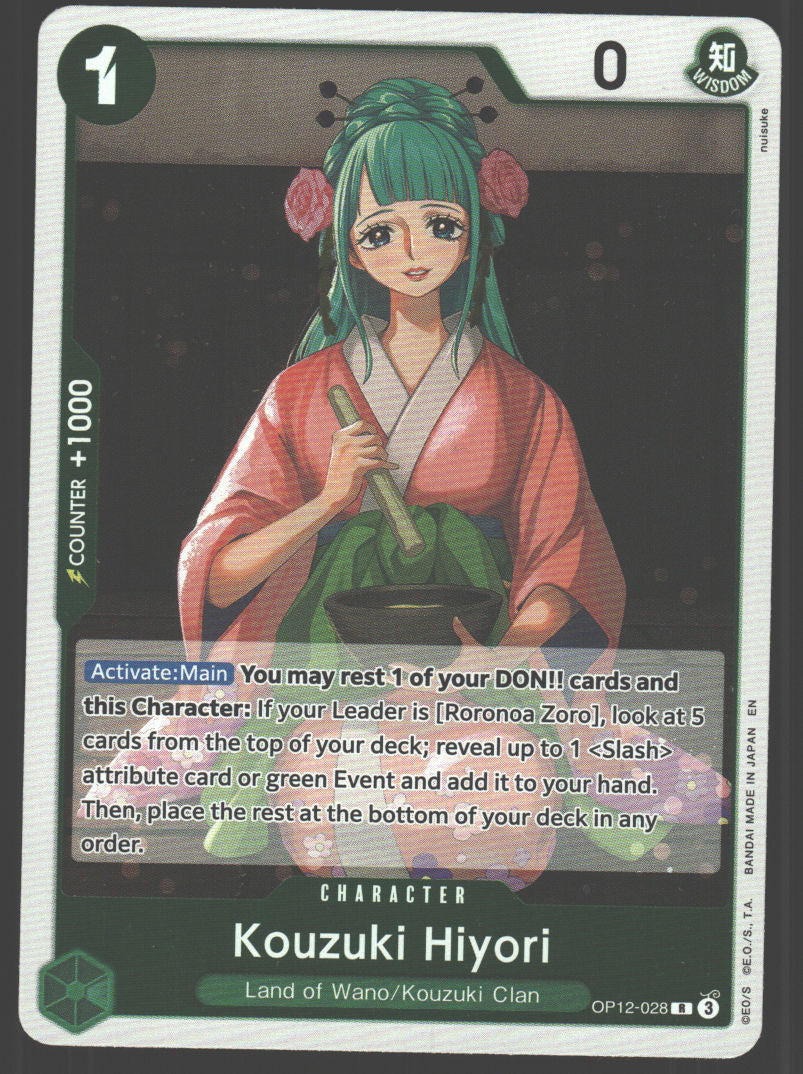 Kouzuki Hiyori (Zoro Deck) - OP12-028