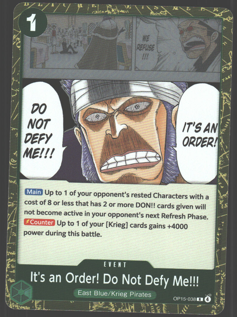 It's an Order! Do Not Defy Me!!! - OP15-038