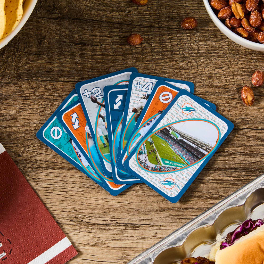UNO Fandom NFL Miami Dolphins Game Deck
