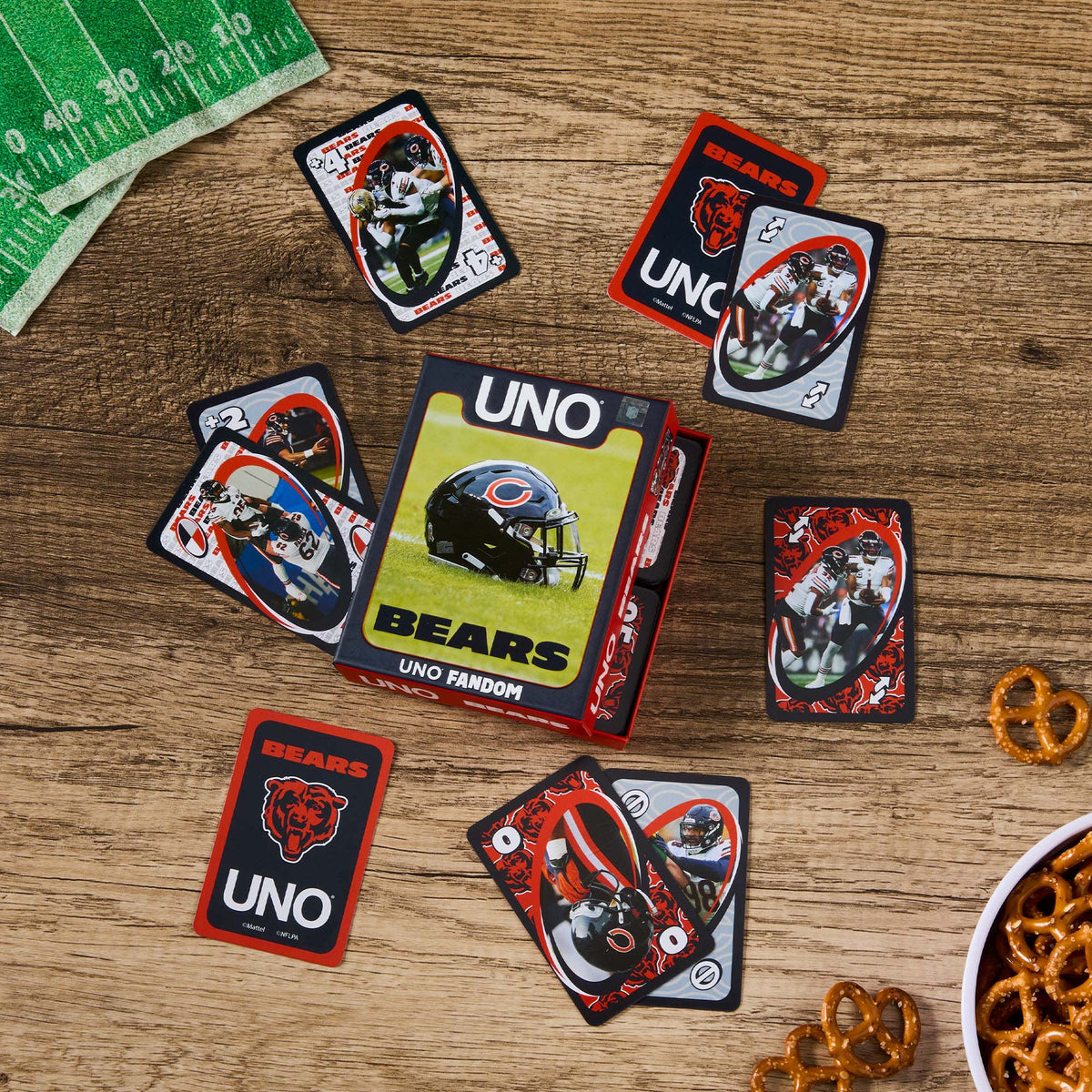 UNO Fandom NFL Chicago Bears Game Deck