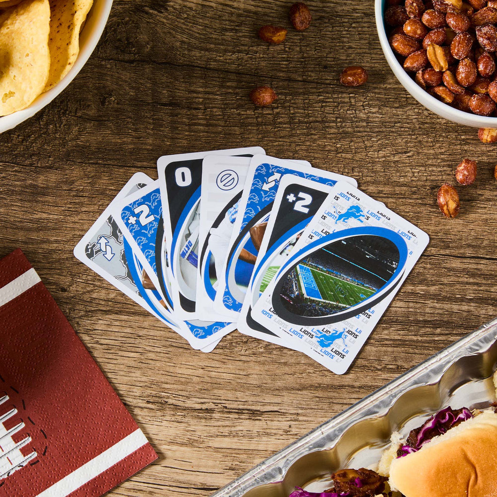 UNO Fandom NFL Detroit Lions Game Deck
