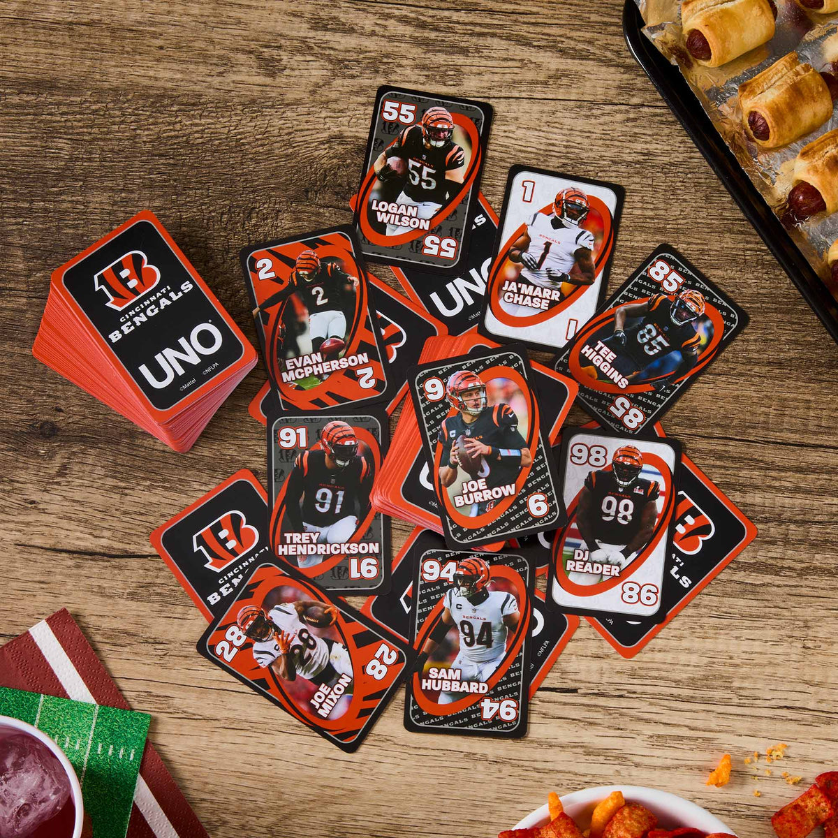 UNO Fandom NFL Cincinnati Bengals Game Deck