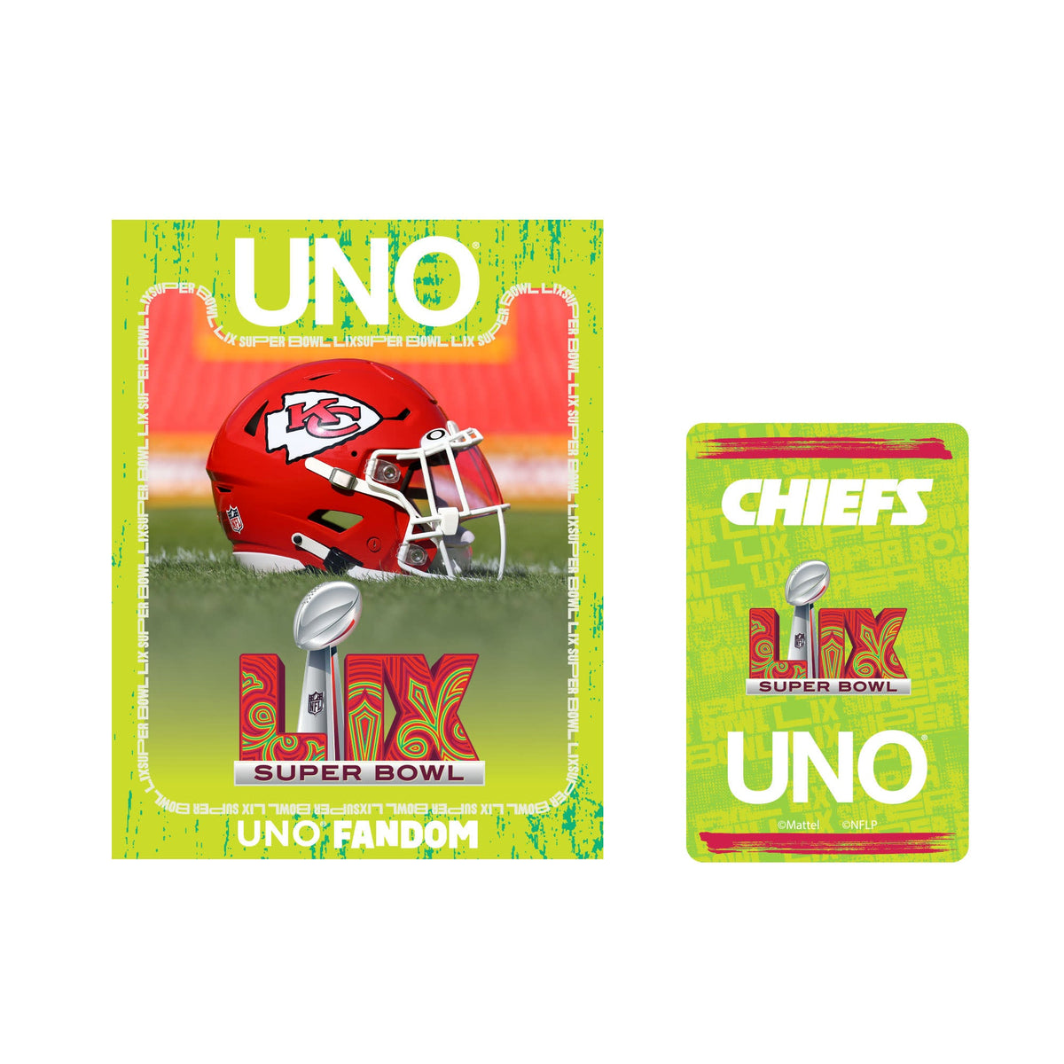 UNO Fandom x Super Bowl LIX Chiefs Card Game