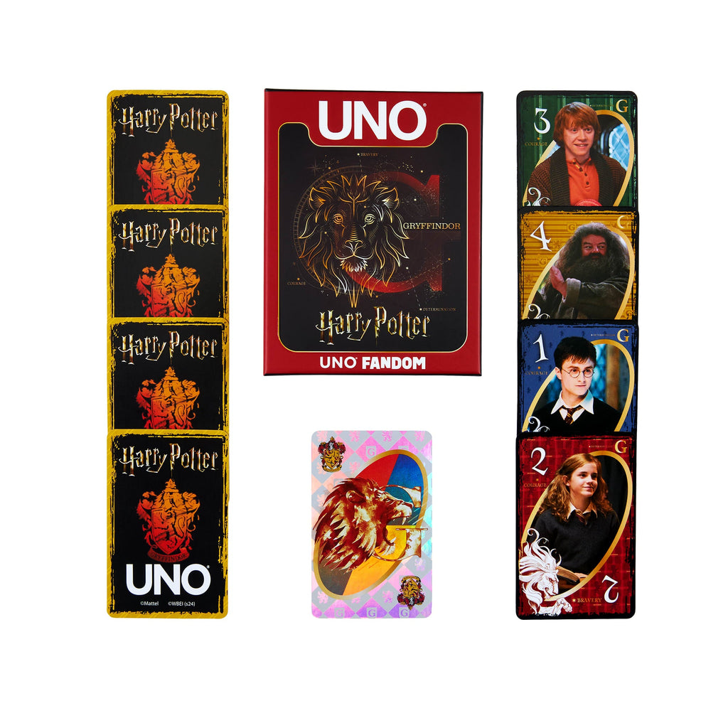 UNO Fandom Harry Potter Gryffindor Game Deck