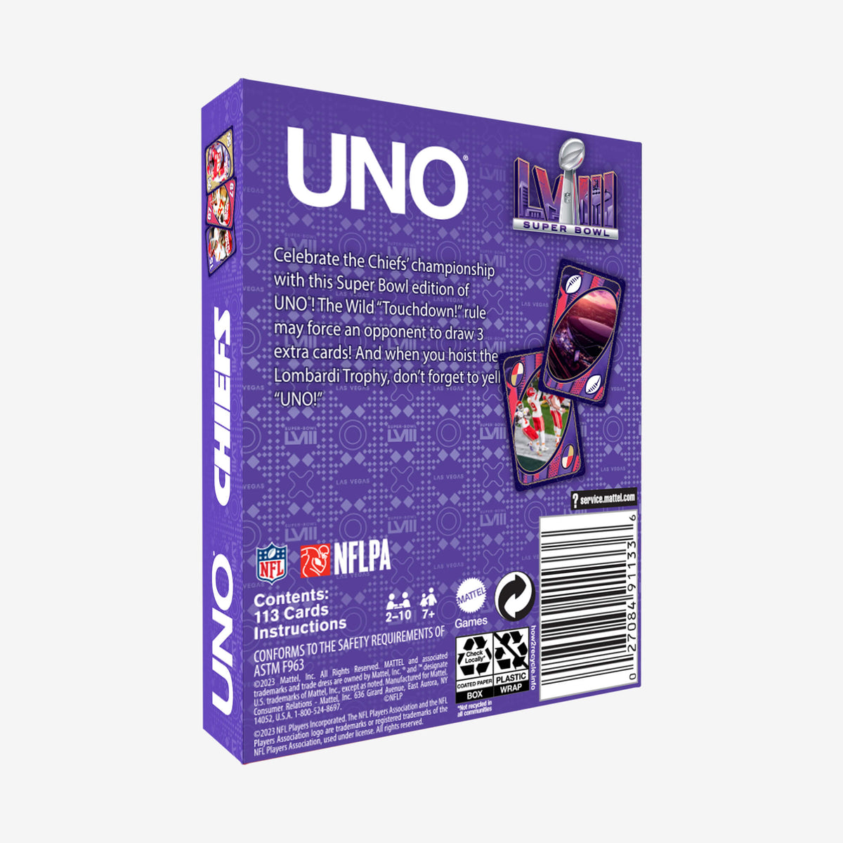 UNO LVIII Super Bowl Card Game