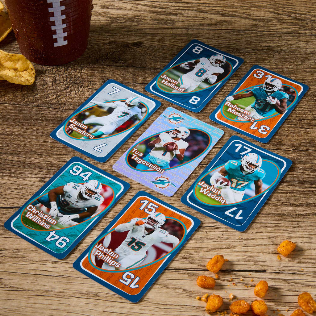 UNO Fandom NFL Miami Dolphins Game Deck